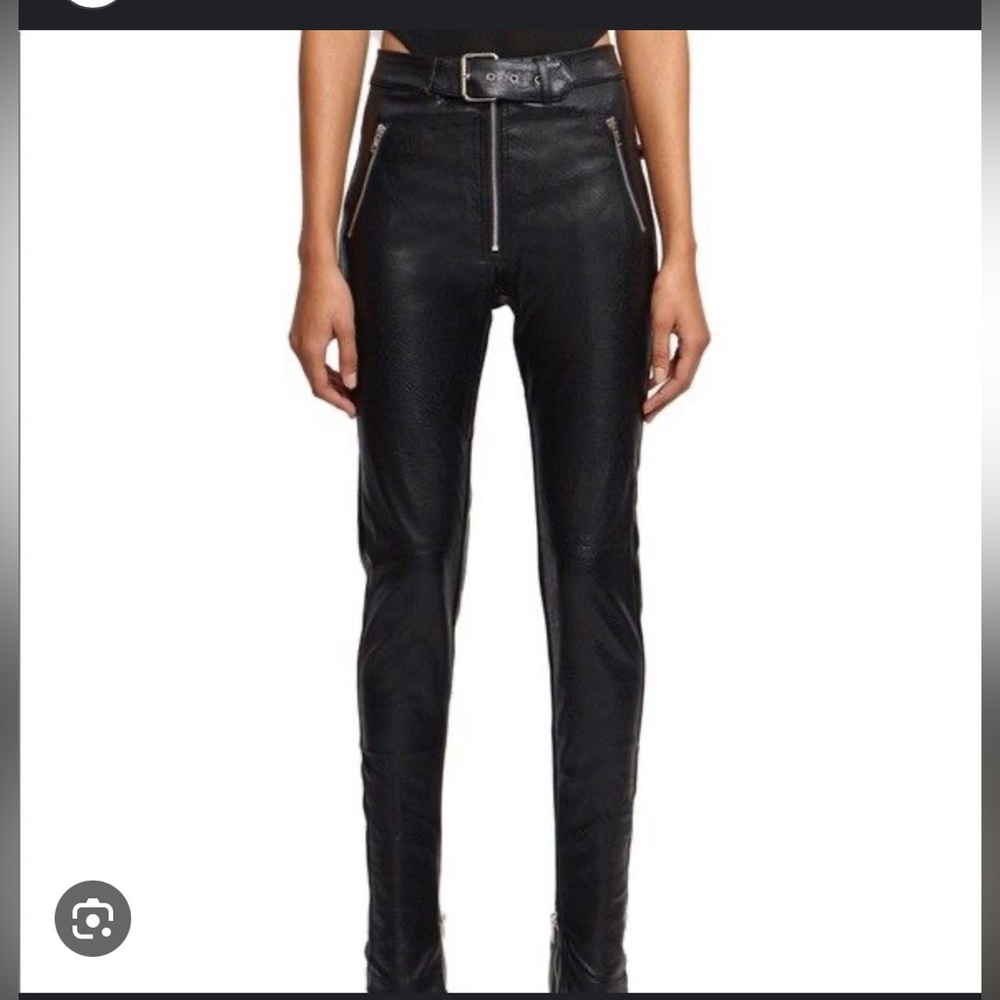 Danielle Guizio Leather Pants